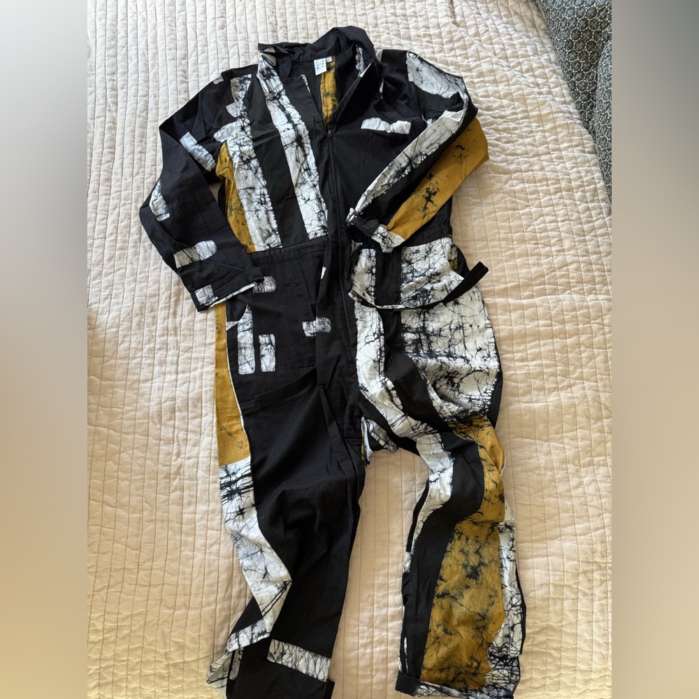 Abstract Black and Gold Women's Jacket